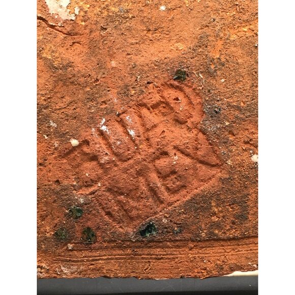 Vintage Mexican Talavera Tile Ceramic Blue Floral Green Foliage Design 4.5"x4.5" - Picture 5 of 11